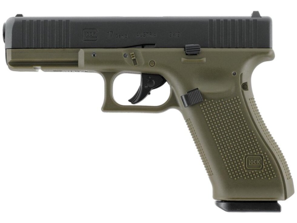 Vzduchová pistole Glock 17 Gen5 BlowBack Battlefield Green