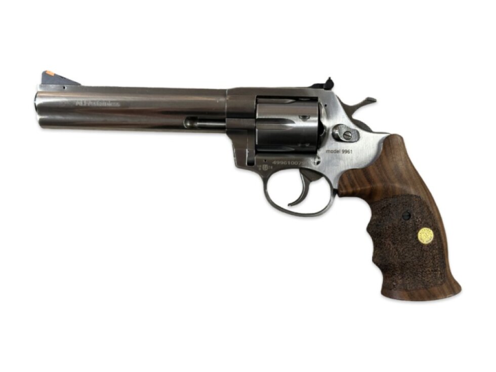Revolver flobert ALFA 9961 6" cal. 9mm Flobert nikl,dřevo