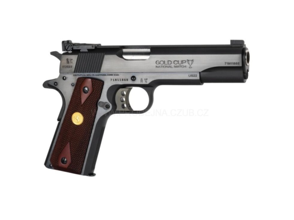Pistole samonabíjecí COLT Gold Cup National Match Blued 5" ráže .45 ACP