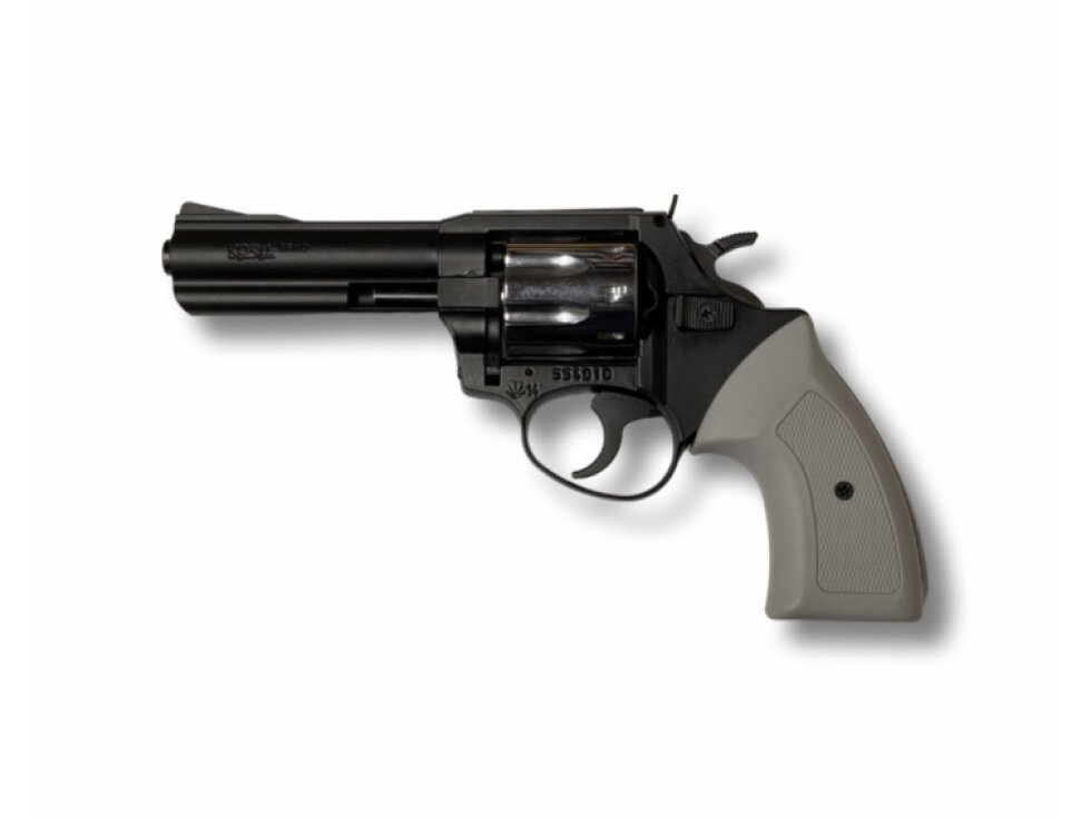 Flobertka Kora 4" cal. 4mm Flobert černý (nikl válec), šedé střenky