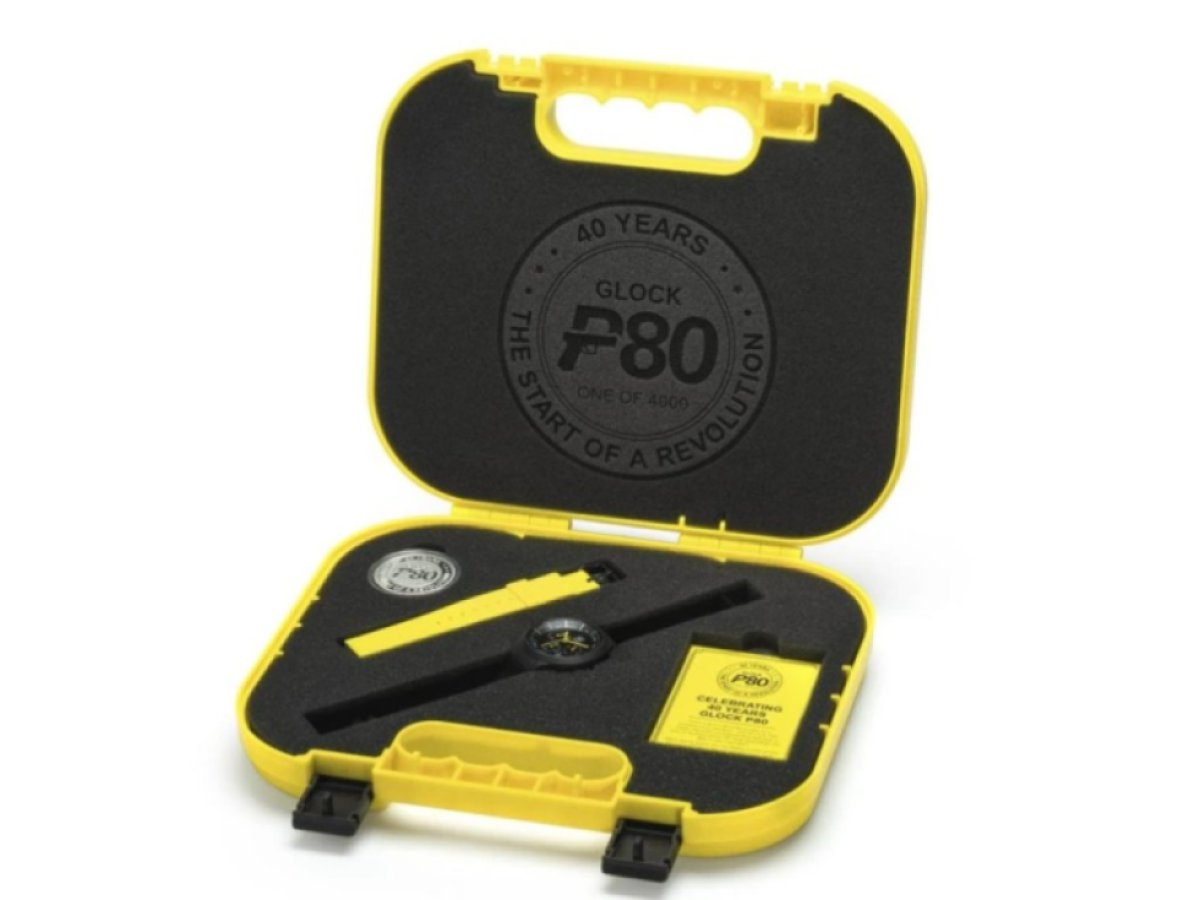 GLOCK STARTER PACK|G19 Gen 5, Glock hodinky, Glock batoh a láhev