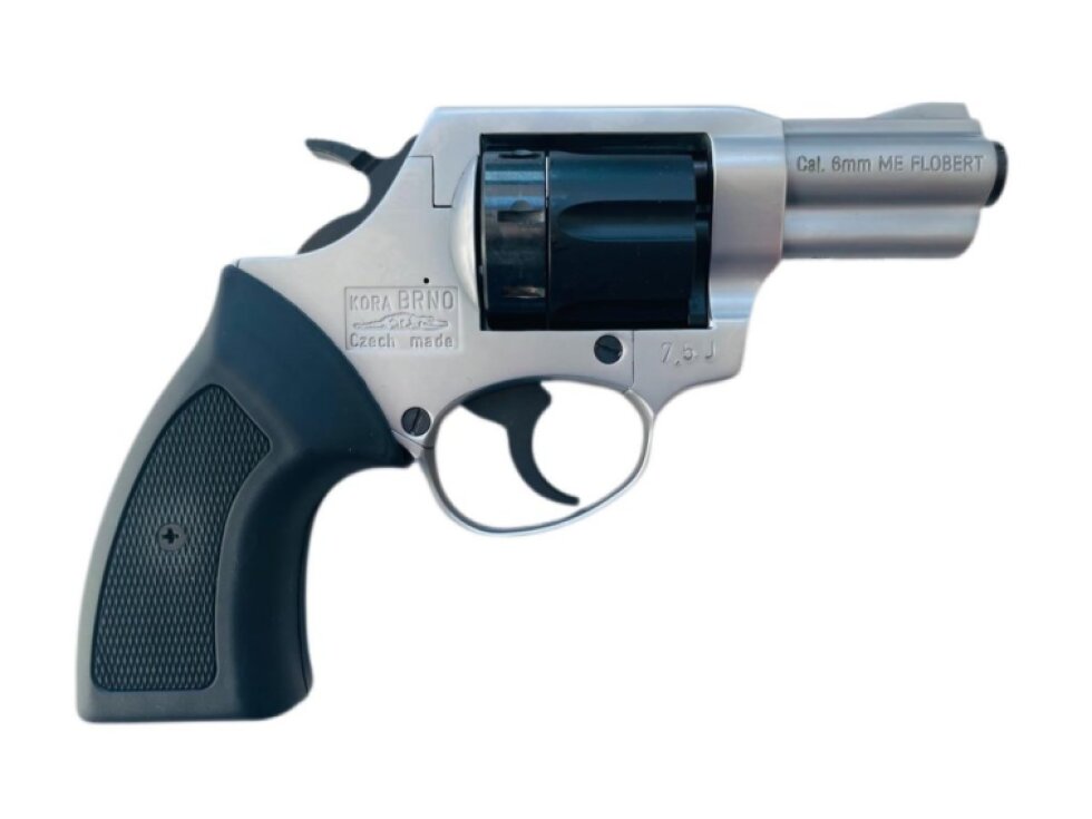 Flobertka Kora 2,5" matný chrom černý válec cal. 6mm Flobert