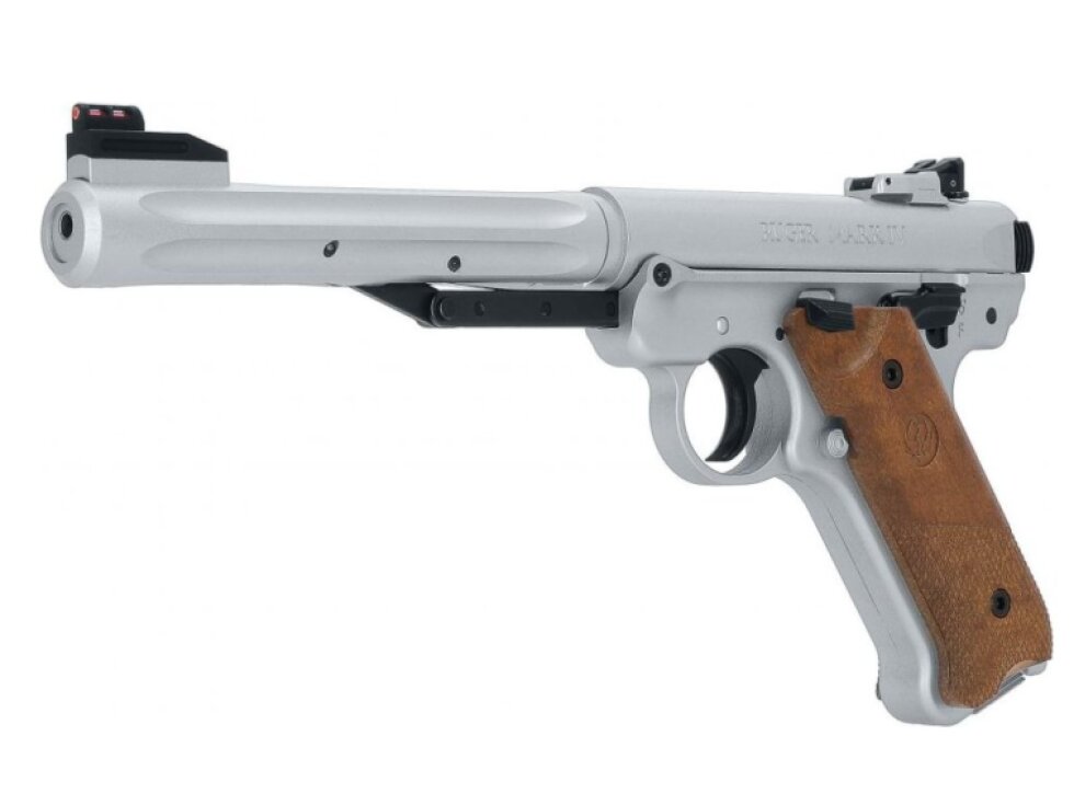 Vzduchová pistole Ruger Mark IV silver cal. 4,5mm