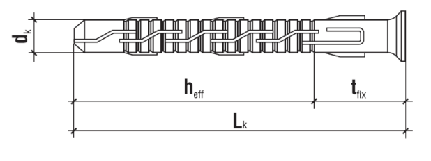 8x80mm - 50 ks - Rámové hmoždinky, W-KPR