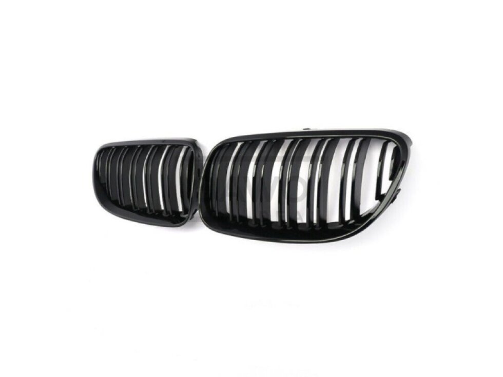 Ledvinky Dual line pro BMW E92 E93 10-13, přední maska, černé lesklé mřížky