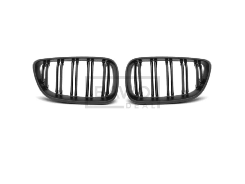 Ledvinky Dual line pro BMW F22/F23 13-18, přední maska, černé matné