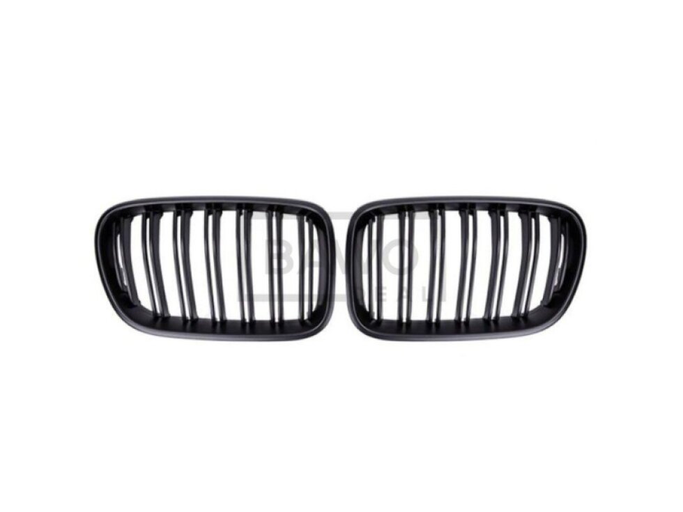 Ledvinky Dual line pro BMW X3 F25 10-14, přední maska, černé lesklé mřížky
