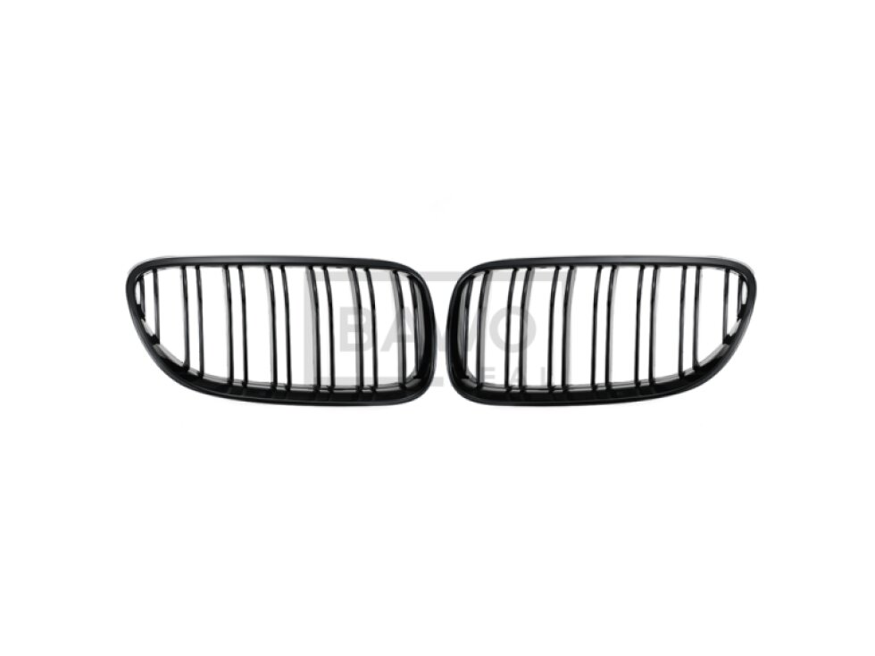 Ledvinky Dual line pro BMW E92 E93 10-13, přední maska, černé lesklé mřížky