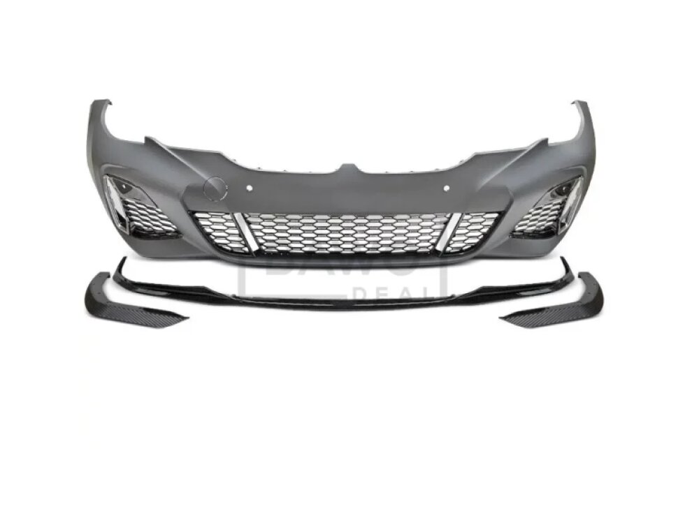 Přední nárazník BMW G20/G21 2019-2022 s PDC M340 style + carbon look spoiler
