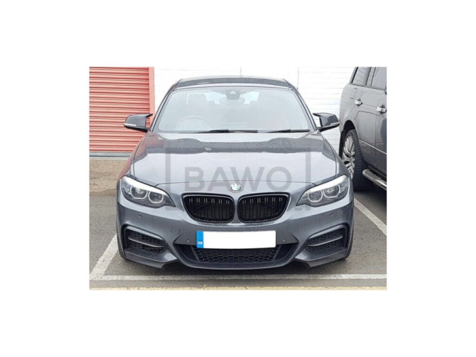 Ledvinky Dual line pro BMW F22/F23 13-18, přední maska, černé lesklé mřížky
