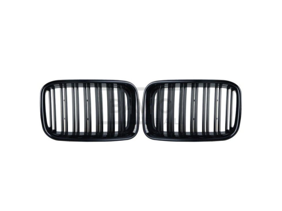 Ledvinky Dual line pro BMW E36 90-96, přední maska, černé lesklé mřížky