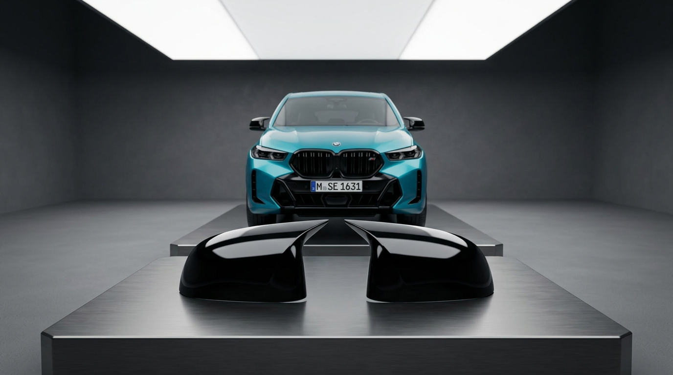 Kryty zrcátek M look BMW G01 G02 G05 G06 X3 X4 X5 X6 - černé lesklé