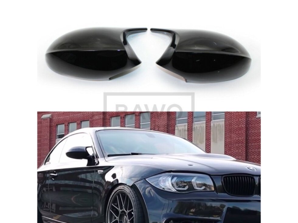 Kryty zrcátek M1 style BMW E81/E82/E87/E88 - černé lesklé