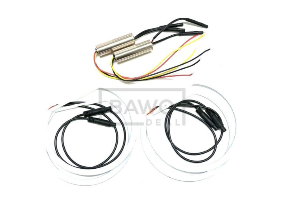 LED UHP Angel Eyes BMW E46 E36 E39 E38 131mm Angel Eyes kroužky s funkcí blinkru