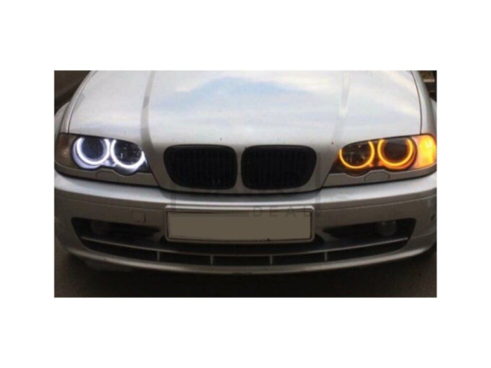 LED UHP Angel Eyes BMW E46 E36 E39 E38 131mm Angel Eyes kroužky s funkcí blinkru