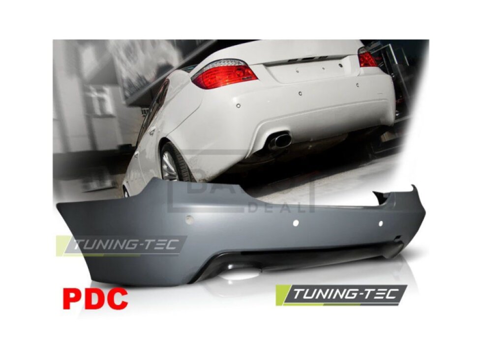 Zadní nárazník BMW E60 07-10 sedan, M-paket look PDC
