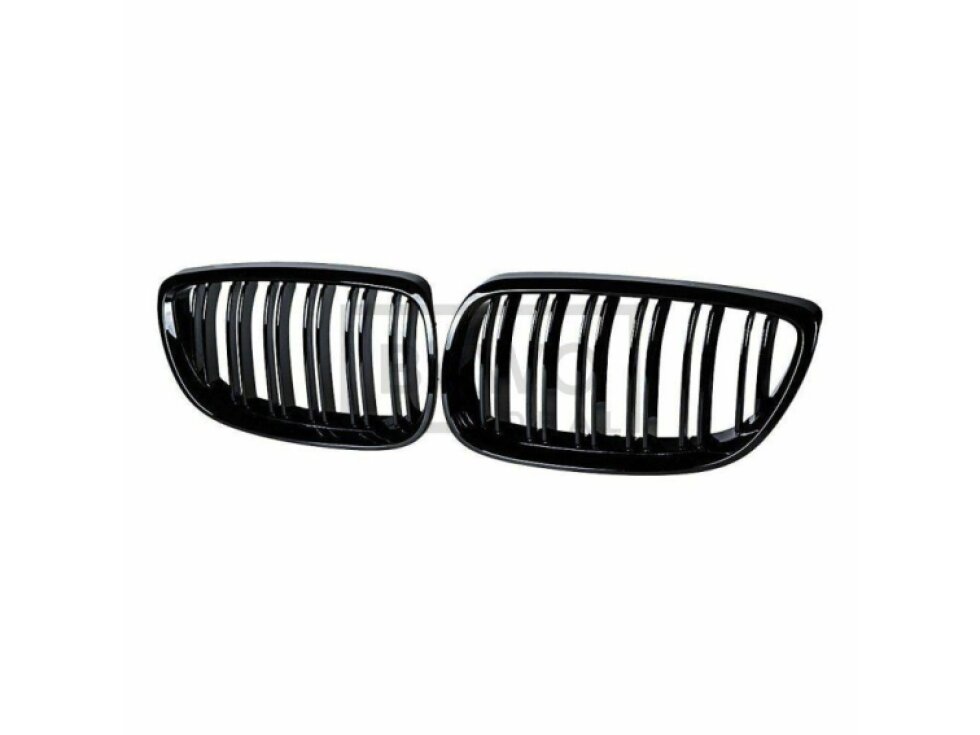 Ledvinky Dual line pro BMW E92 E93 06-10, přední maska, černé lesklé mřížky