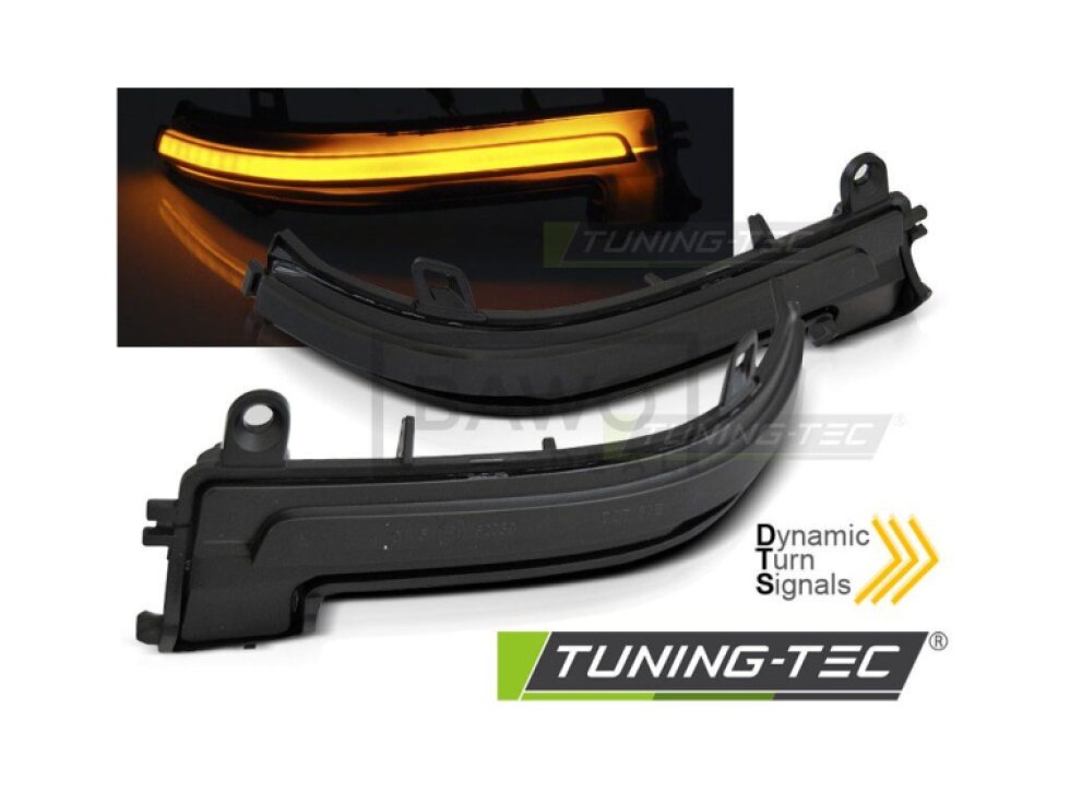 Blinkry boční do zrcátek LED BMW F20/F21 F22/F23 F30/F31 F32/F33/F34 X1 E84 SEQ kouřová