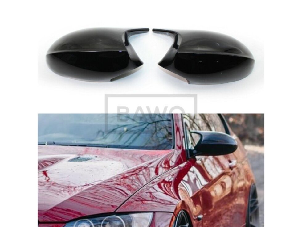 Kryty zrcátek M3 style BMW E90/E91/E92/E93 - černé lesklé
