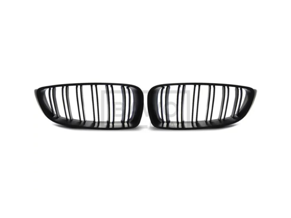 Ledvinky Dual line pro BMW F32/F33/F36 přední maska, černé matné