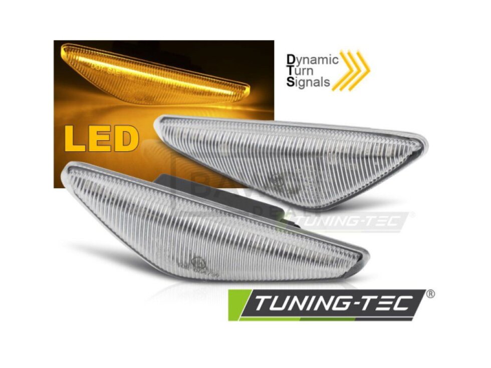 Blinkry boční LED, dynamické BMW E46 COUPE 03-06 bílé