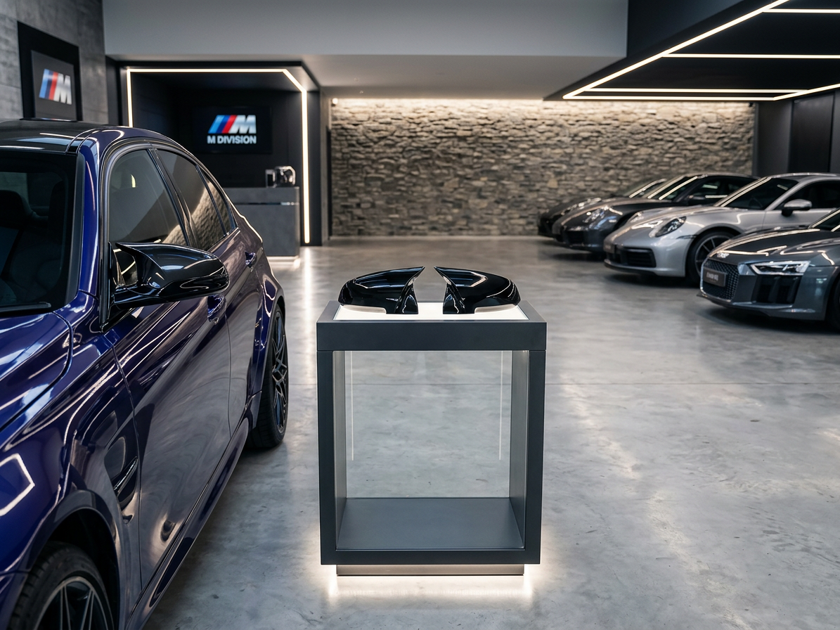 Kryty zrcátek M style pro BMW F20/F22 F30/F31/F33/F34/F36 E84 - černé lesklé