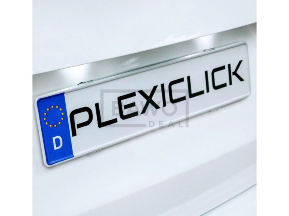 Neviditelný držák SPZ Transparent pro 2 značky - PlexiClick 110 mm