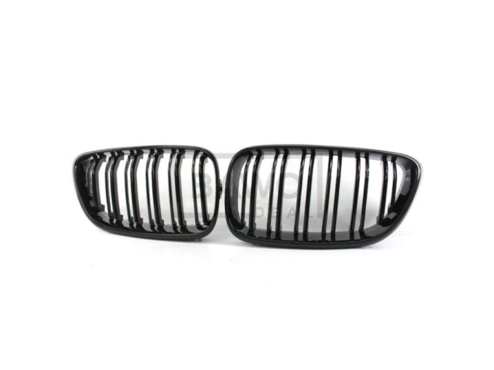 Ledvinky Dual line pro BMW F22/F23 13-18, přední maska, černé lesklé mřížky