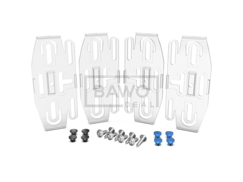 Neviditelný držák SPZ Transparent pro 2 značky - PlexiClick 110 mm