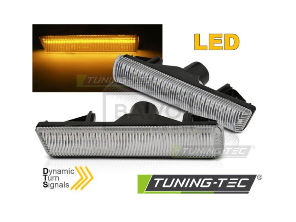 Blinkry boční LED dynamické BMW E38 bílé