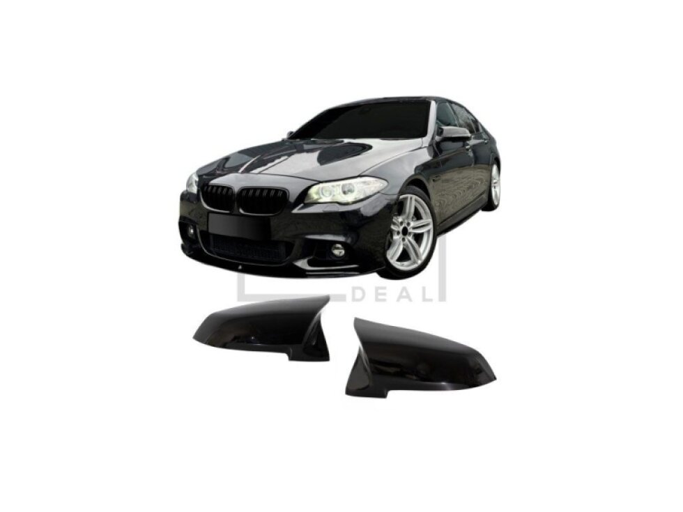 Kryty zrcátek M style BMW F10/F11 F07 F06/F12/F13 F01/F02 černé lesklé, facelift