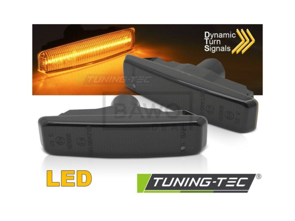 Blinkry boční LED dynamické pro BMW E39 1995-2003 kouřové