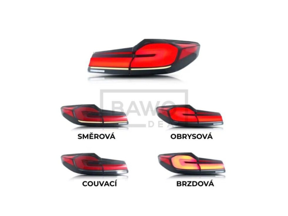 Retrofit zadní světla BMW G30 předfacelift na facelift