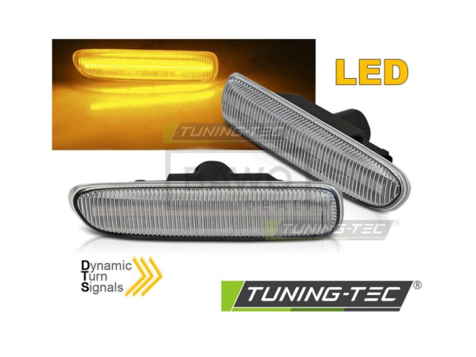 Blinkry boční LED dynamické BMW E46 bílé