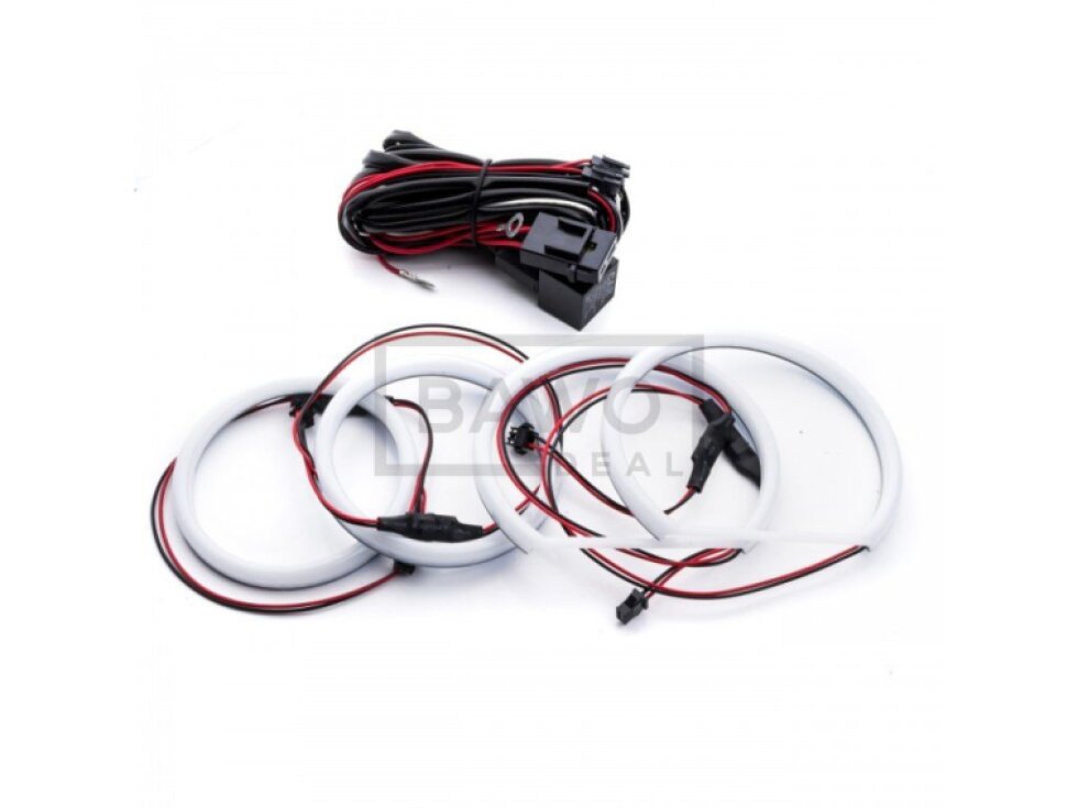 BMW E90/E91 LED Angel Eyes kroužky UHP Cotton mléčné