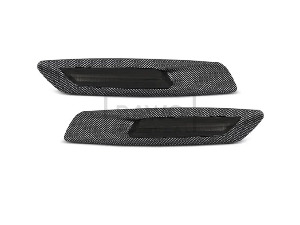 Blinkry boční LED BMW E60/E90/E82 - F10 style carbon