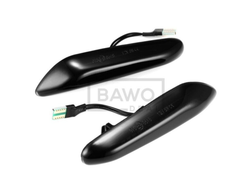 LED dynamické blinkry pro BMW E90/E91/E92 05-11, kouřové blikače, zatmavené