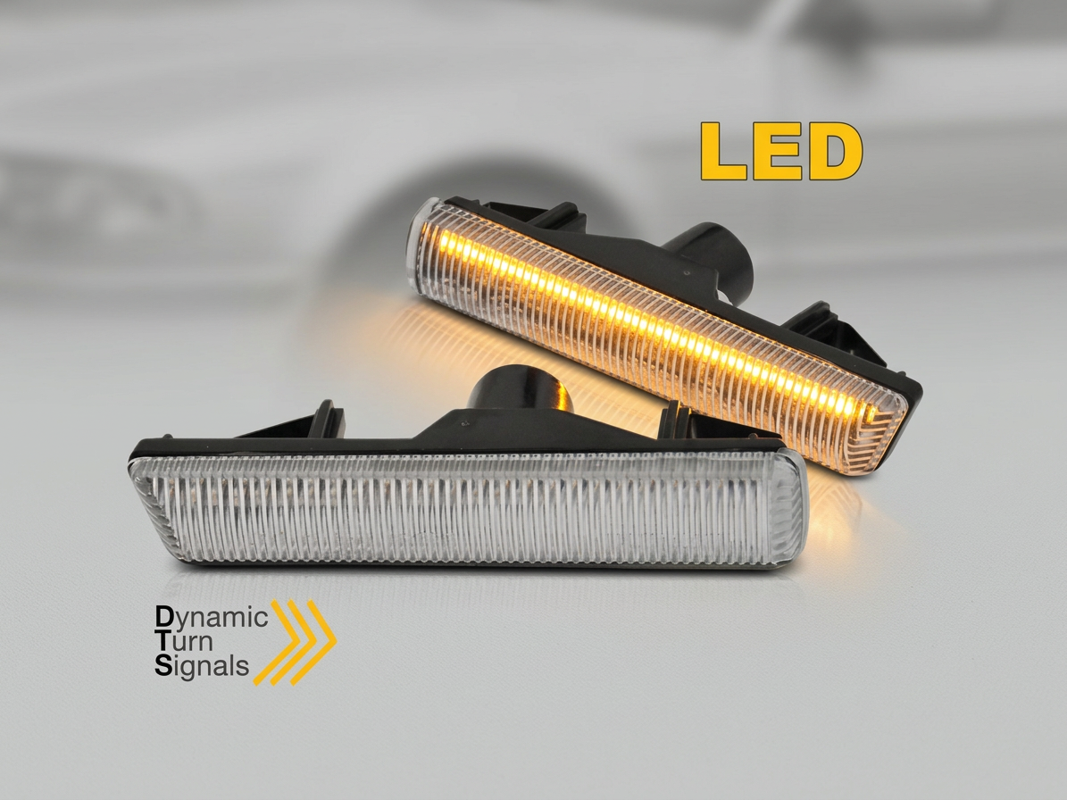 Blinkry boční LED dynamické BMW E38 bílé