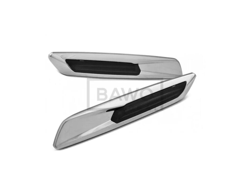 Blinkry boční LED BMW E60/ E90/ E92/ E82 - chrom kouřové F10 style