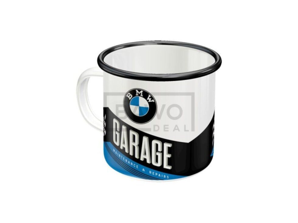 Plechový hrnek BMW Garage - plecháček BMW
