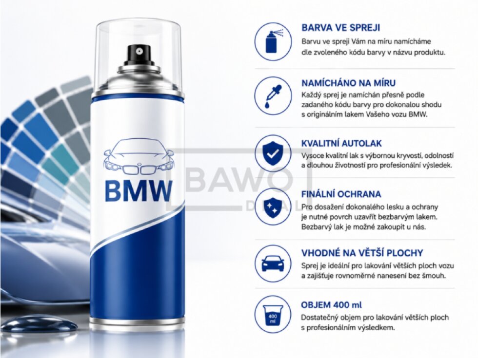 Autolak ve spreji BMW 475 Sapphirschwarz met. Black sapphire