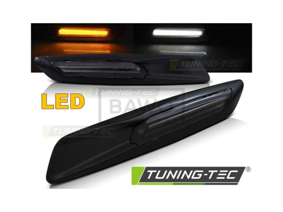 Blinkry boční LED BMW E60/E90/E82 - F10 style černé lesklé