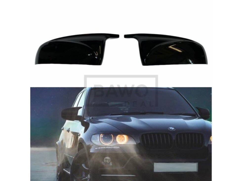 Kryty zrcátek M style BMW E70/E71 - černé lesklé