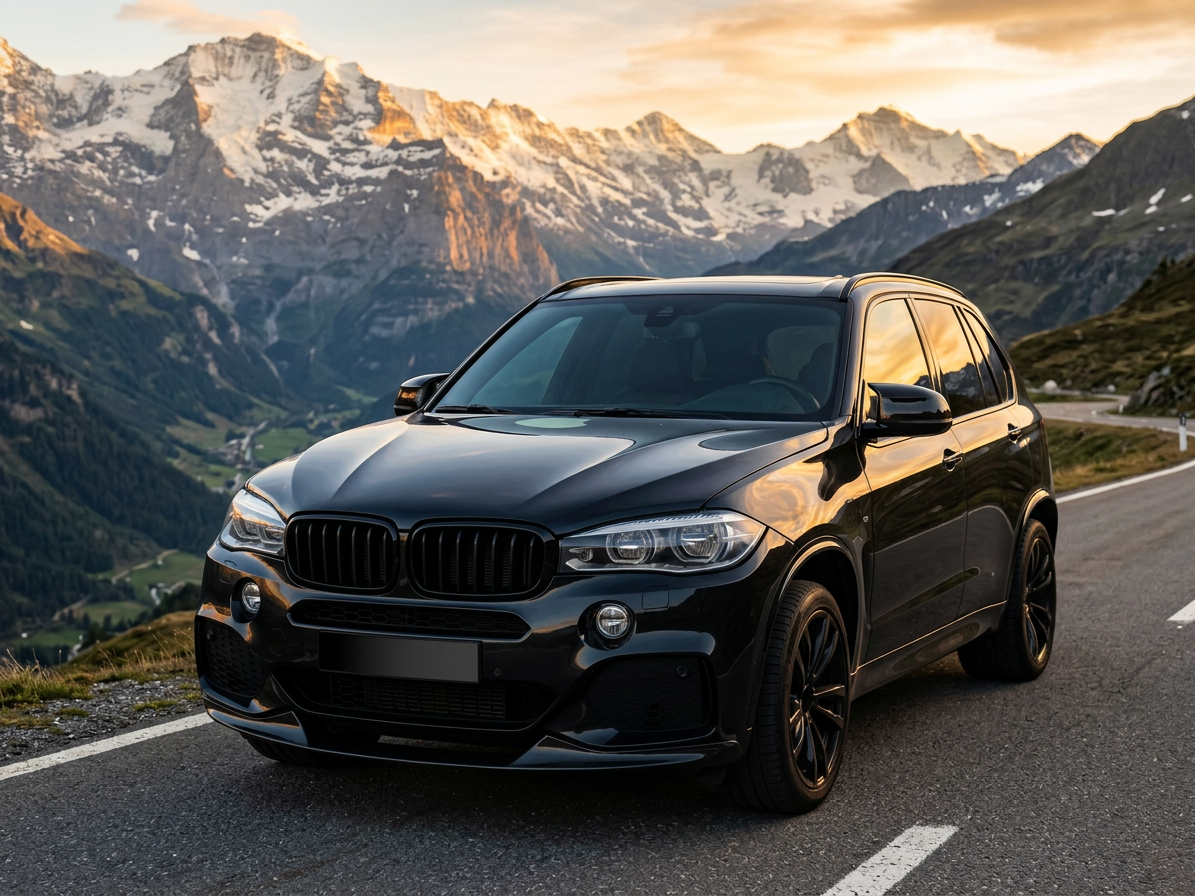 Kryty zrcátek M style pro BMW X5 F15 X6 F16 X3 F25 X4 F26 - černé lesklé