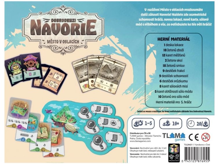 Dobrodruzi Navorie: Město v oblacích - Rozšíření