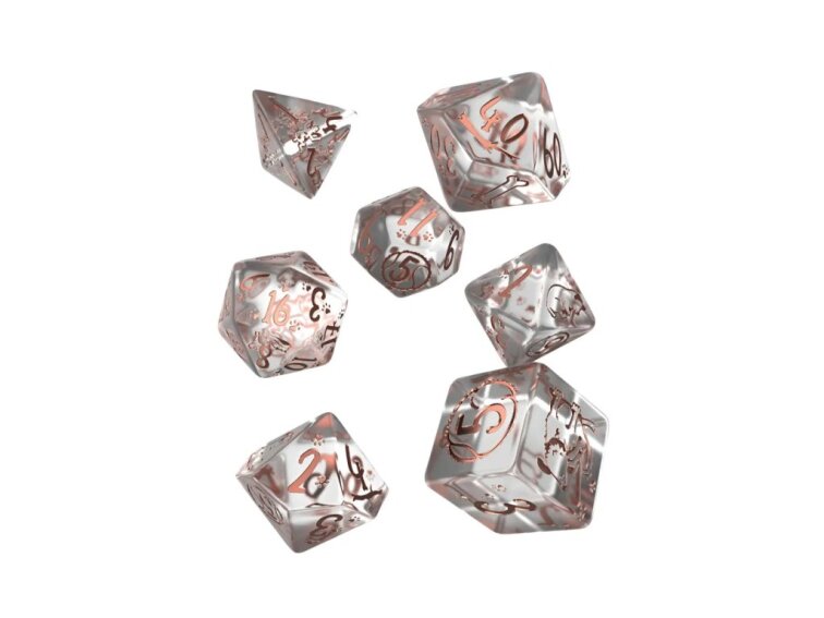 Sada psích kostek - Průhledná