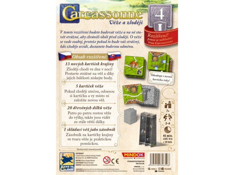 Carcassonne: Věže a zloději - Rozšíření 4