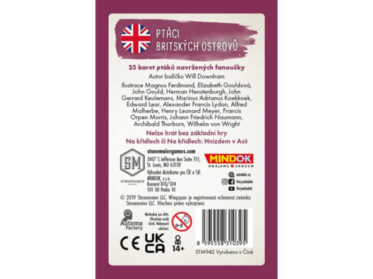 Na křídlech: Ptáci Britských ostrovů – fanouškovský balíček
