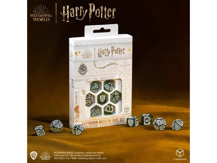 Sada kostek Harry Potter - Zmijozel - Zeleno-bílá