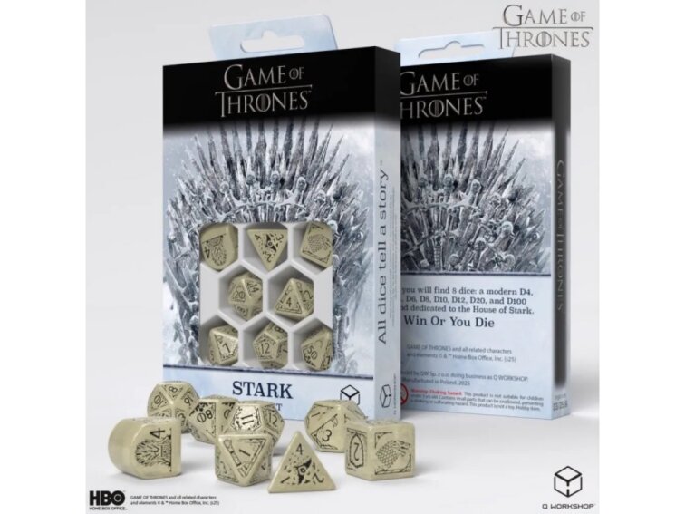 Sada kostek Game of Thrones - Stark